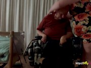Helping my disabled friend to loud orgasm 1/16