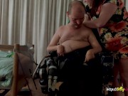 Helping my disabled friend to loud orgasm 2/16