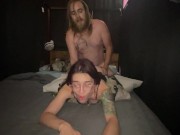 Eating her out from the back before giving it to her doggystyle 15/16