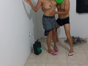 STEPSON GETS WHAT HE SO WANTED FROM HIS STEPMOM. FUCKING BITCH STEPMOM STANDING UP 6/16