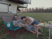 Would you go camping with us? Quick outdoor fuck PAWG creampie 8/16