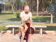 Sexo em público no ponto de ônibus ao ar livre! 13/16