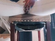 Risky business under coworkers desk 💦 subscribe to my fansly for the full uncensored video 📹 11/16