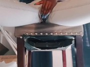 Risky business under coworkers desk 💦 subscribe to my fansly for the full uncensored video 📹 14/16