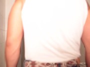 WIFE fucks the PLUMBER while her husband is at work - huge creampie 2/16