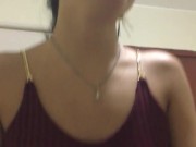 Beautiful skinny girl rides my cock and fills my pussy with milk. 3/16