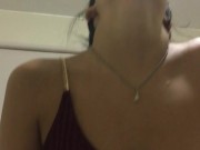 Beautiful skinny girl rides my cock and fills my pussy with milk. 8/16