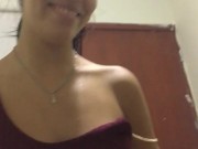 Beautiful skinny girl rides my cock and fills my pussy with milk. 9/16