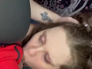 BBW Brunette With Big Blue Eyes Wants To Be Throat Fucked Cumshot On Face/In Mouth 🥵❤️ 11/16