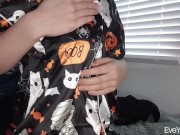 Satin Halloween Pyjamas Naked Try On 10/16