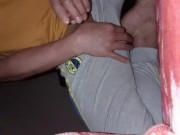 Simple way to cum while in bed ( face revealed libog niya subra) 13/16