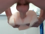 Teen fucks the sex doll with little feet doggy style and cums twice 10/16