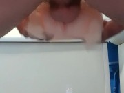 Teen fucks the sex doll with little feet doggy style and cums twice