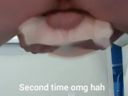 Teen fucks the sex doll with little feet doggy style and cums twice 16/16