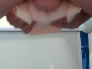 Teen fucks the sex doll with little feet doggy style and cums twice 2/16