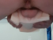 Teen fucks the sex doll with little feet doggy style and cums twice 9/16