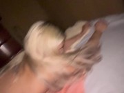 Beautiful blonde Italian with Fat Ass fucking DoggyStyle in Parents room (Hot) 4/16