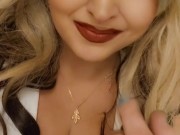 Your Thicc & Sexy, Naughty Coworker Pulls You into Boss's Bathroom at Office Party! 1/16