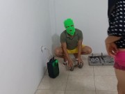 I WAS DOING MY EXERCISE ROUTINE AND MY STEPMOTHER CAME TO ENTERTAIN ME WITH HER BUTTOCKS 11/16