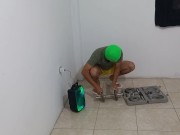 I WAS DOING MY EXERCISE ROUTINE AND MY STEPMOTHER CAME TO ENTERTAIN ME WITH HER BUTTOCKS 3/16