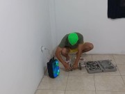 I WAS DOING MY EXERCISE ROUTINE AND MY STEPMOTHER CAME TO ENTERTAIN ME WITH HER BUTTOCKS 4/16