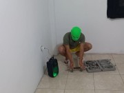 I WAS DOING MY EXERCISE ROUTINE AND MY STEPMOTHER CAME TO ENTERTAIN ME WITH HER BUTTOCKS 5/16