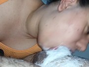 sucking hard and fast until he cums, I love creampie motherfucker🤷🏽‍♀️🍌🫦🥛🥛🥛🥛🥛🥛 2/16