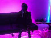 Mistress Luna Trains and Rewards Her New Gimp / Femdom / Handjob 3/16