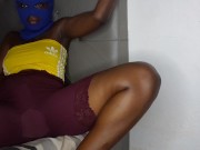 Bis ass ebony Solo female orgasm got in yellow and brown 5/16