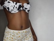 Stepmom wears biking to show cheating boyfriend 1/16