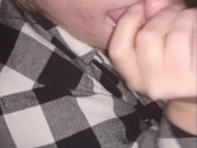 Teenager With Big Tits Swallows Cum 15/16