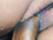 I pissed everything, omg. Married woman squirts while being fucked by the big dick until it's full o 12/16