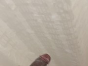 Soapy shower masturbation