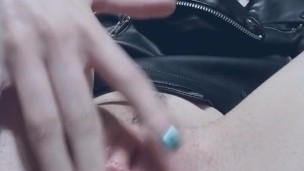 Trans man plays with his sticky boy pussy