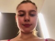 Public extreme stream. Fucking and squirting in the changing room 12/16