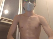 【筋トレ＆手コキ】スクワットしながら手コキできる方法を見つけてしまった。 11/16