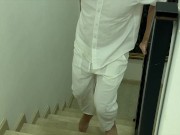 Her stepdad was happy to fuck her boyfriend's tight ass and cum on her pussy 2/16