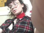 girl wearing chain and leash 11/16