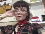 girl wearing chain and leash 13/16