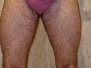 Pissing in a pink thong 2/16