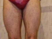 Pissing in a pink thong 7/16