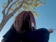 Artemisia Love outdoor 420 Smoke Sesh Full videos on OF 2/16