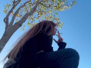 Artemisia Love outdoor 420 Smoke Sesh Full videos on OF 7/16