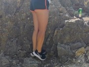 Fucking and cumshot in the forest