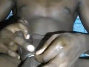 MUST WATCH 😋😋 TIED UP COCK TRYING TO JERK OFF 11/16