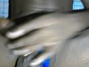 RUBBING BIG BLACK COCK IN PANTS 6/16