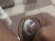 Huge BBC CUMSHOT at Work •LOUD MOANING•