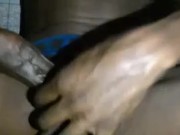 HANDS FREE BBC SHAKING HIS MASSIVE COCK 3/16