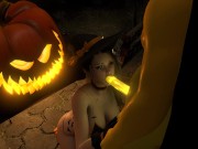Sexy Witch Fucks the Pumpkin King on Halloween 4/16