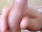 Stroking my uncut cock with tight foreskin (No cumshot) 10/16